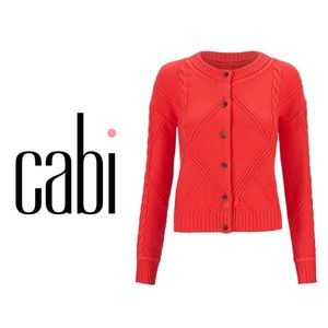 CAbi Cable Knit Cardigan Sweater